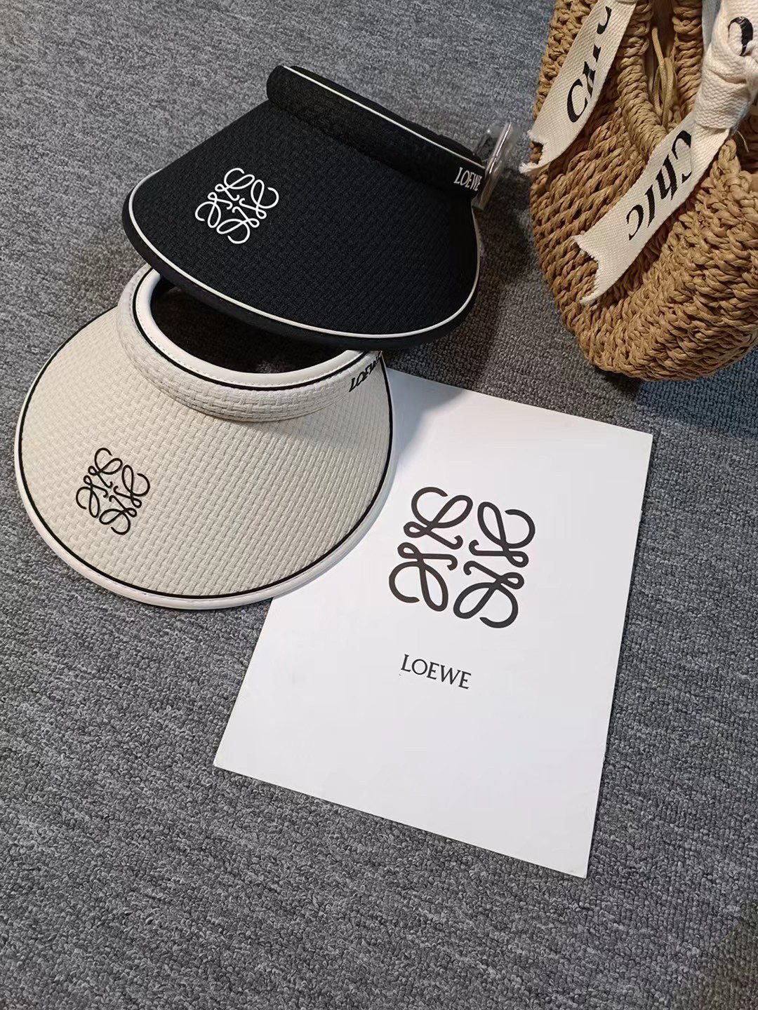 羅L家-新款Logo編織遮陽帽