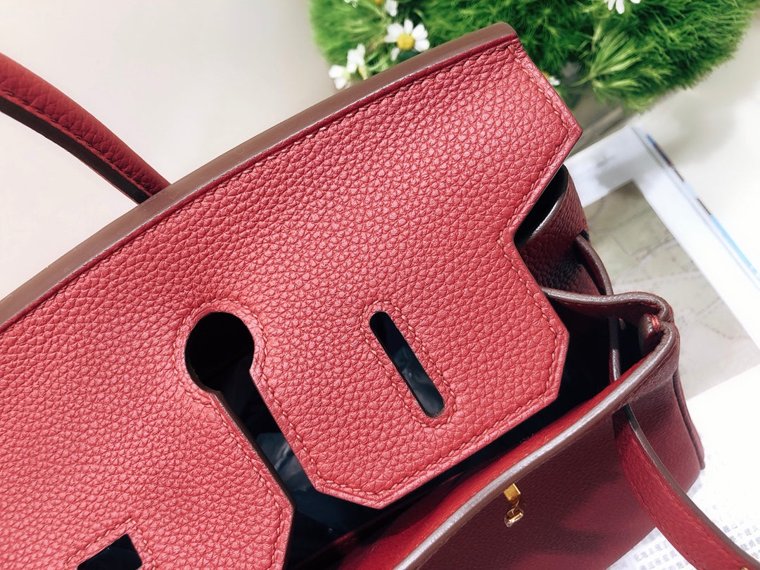 小愛款-Birkin 30 Togo 石榴紅 金扣