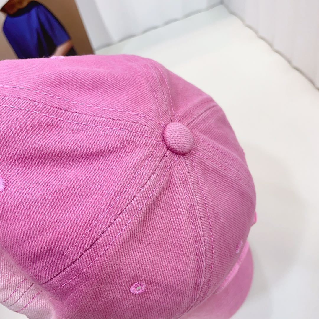 穆M家-破洞復古刺繡棒球帽
