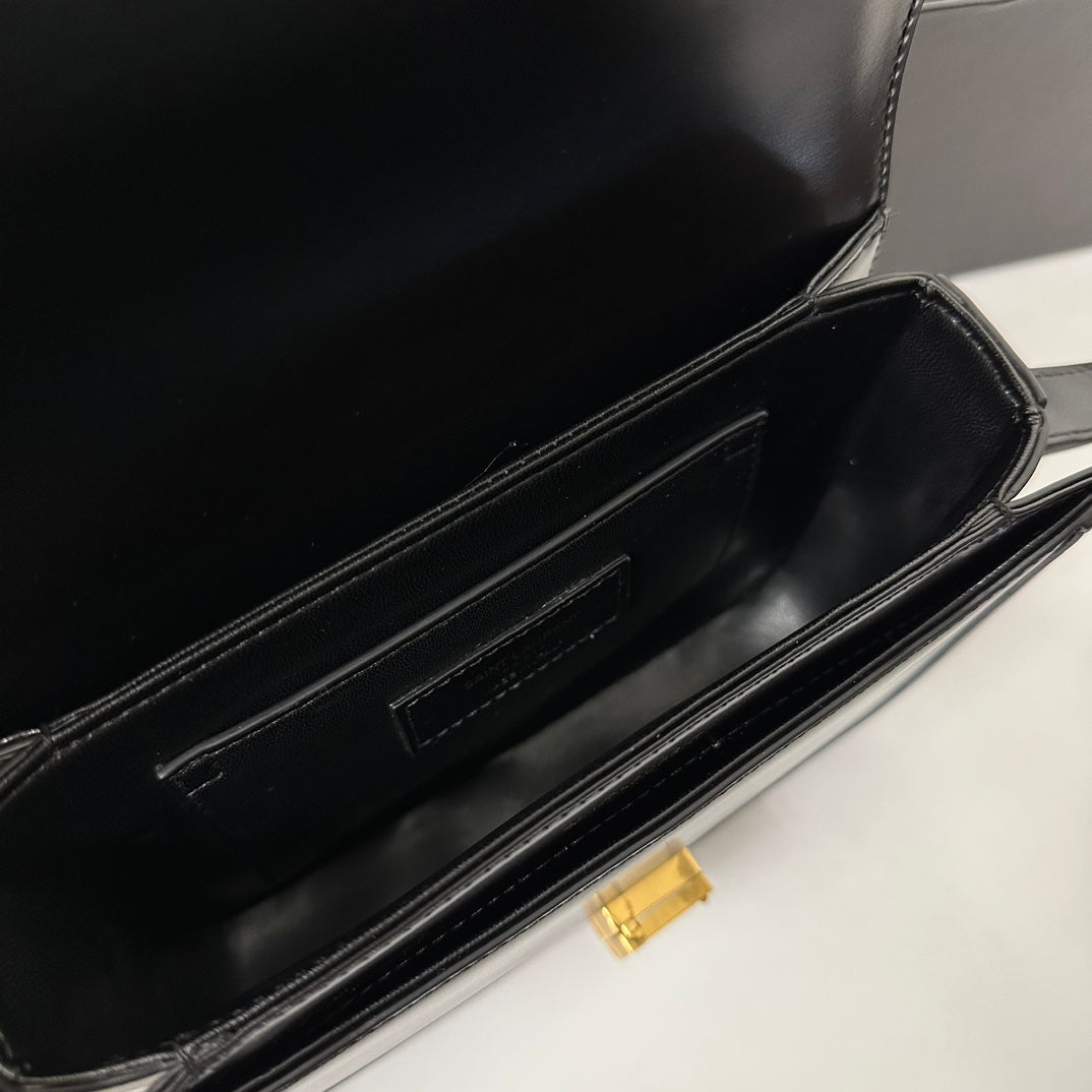 聖Y羅-BOX SAINT LAURENT 豆腐包 小號 黑色
