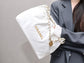 小香家-Chanel 22號手袋 橫版 白金色