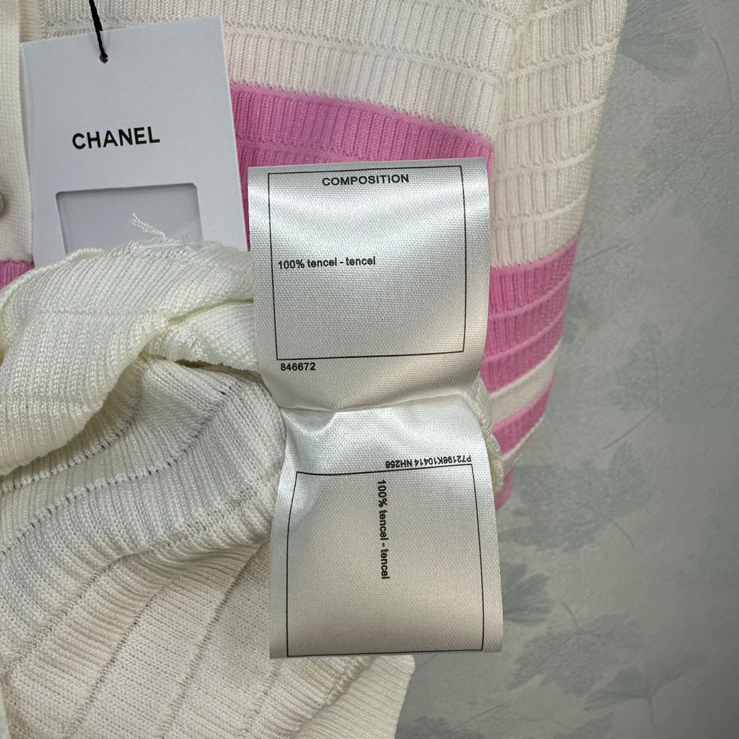 小香家-2404 24春夏新品短袖羊毛上衣 粉色