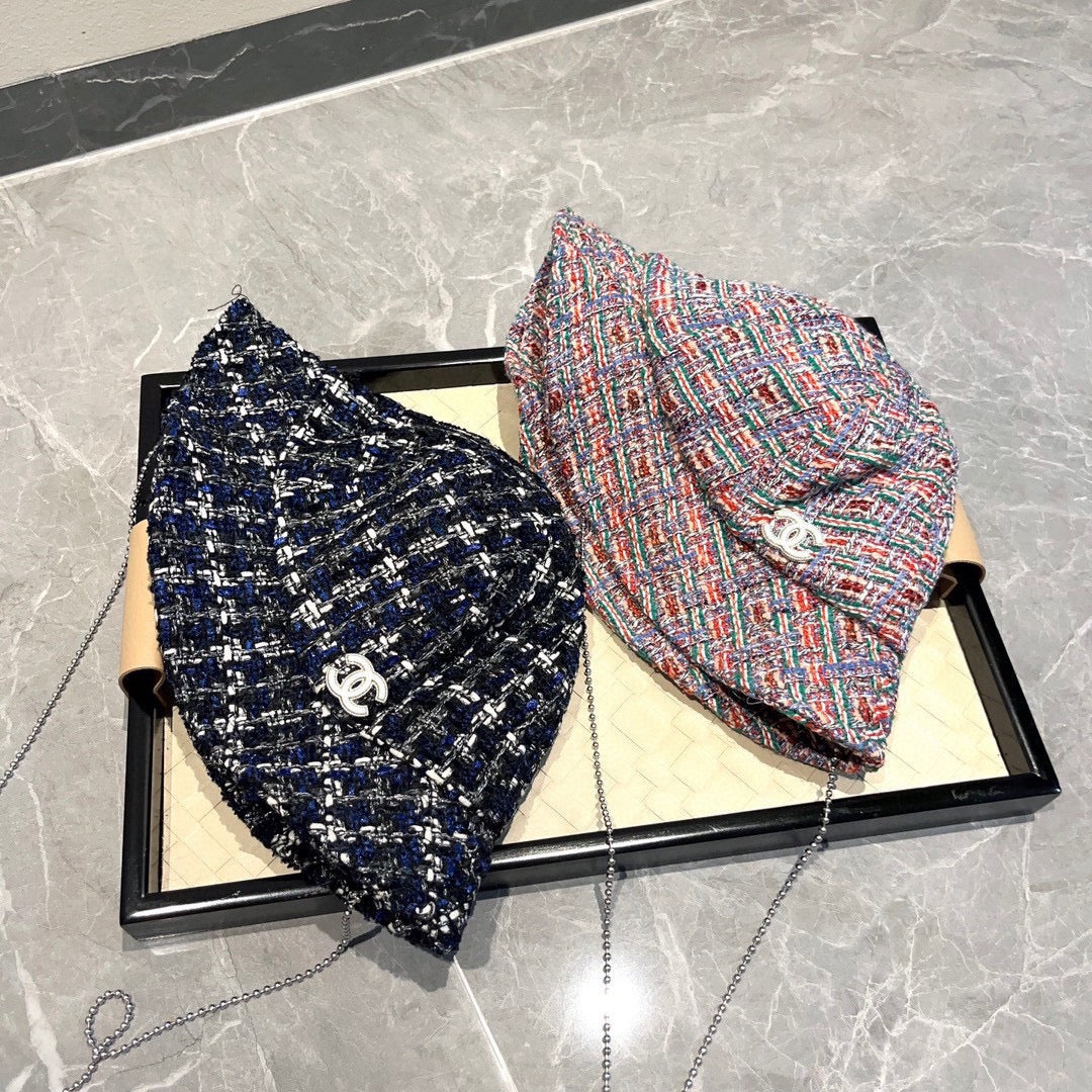 小香家-彩色刺繡漁夫帽 粉色