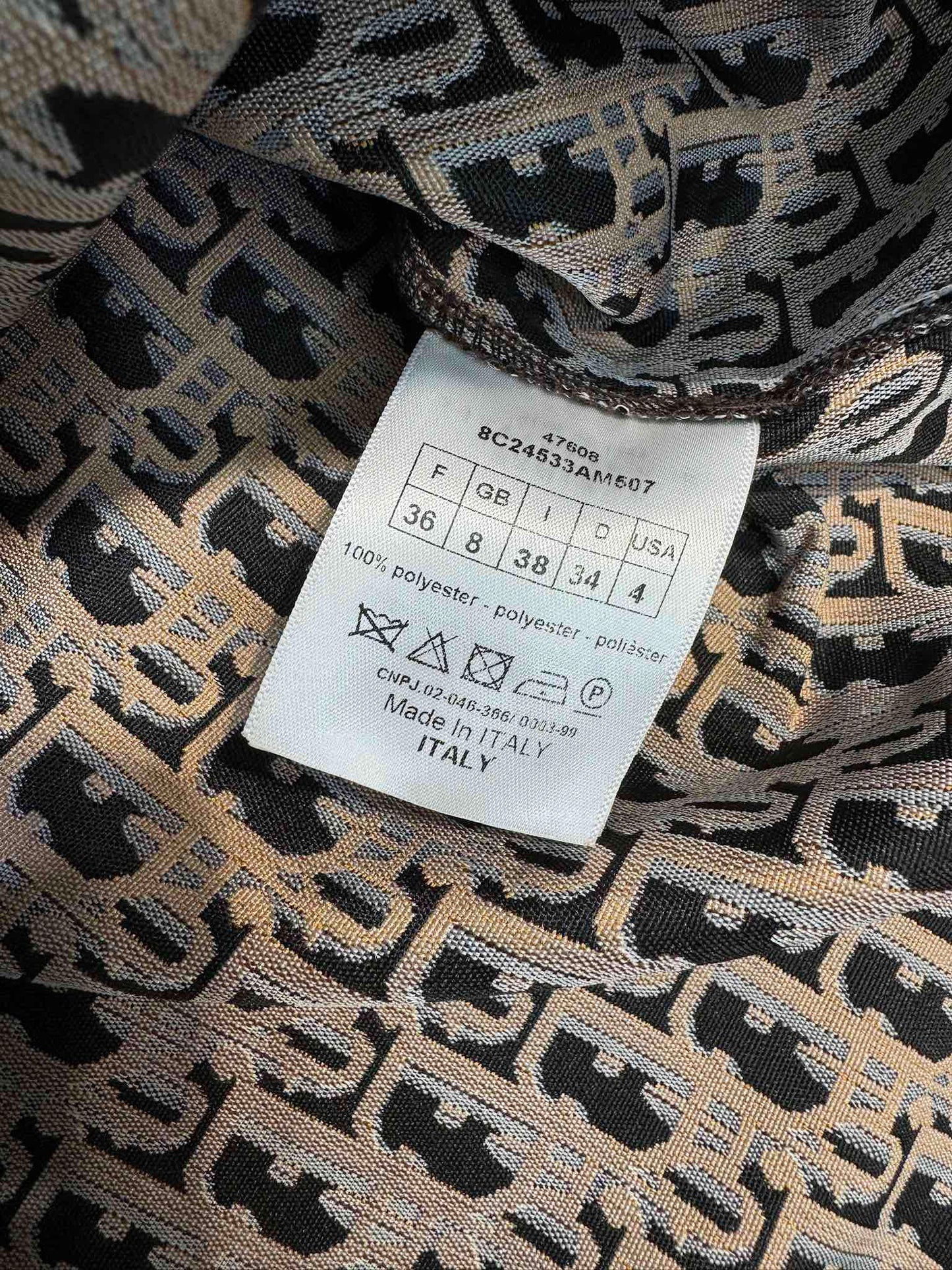迪D家-2403 經典老花logo夾克外套 棕色