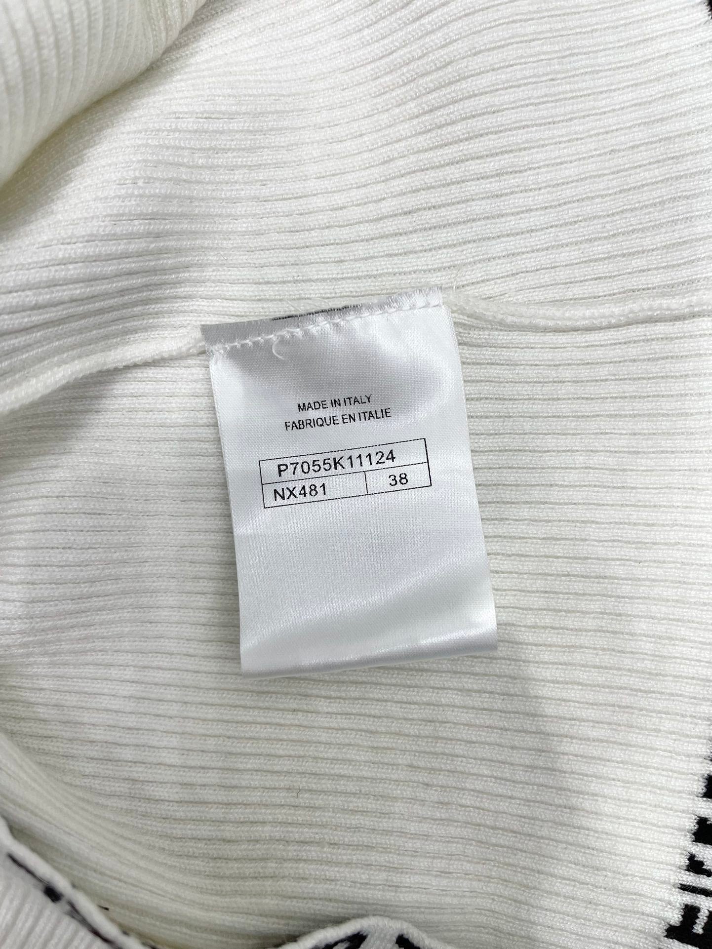 小香家-2403 24夏季新款金屬扣字母刺繡時髦休閒針織吊帶 白色