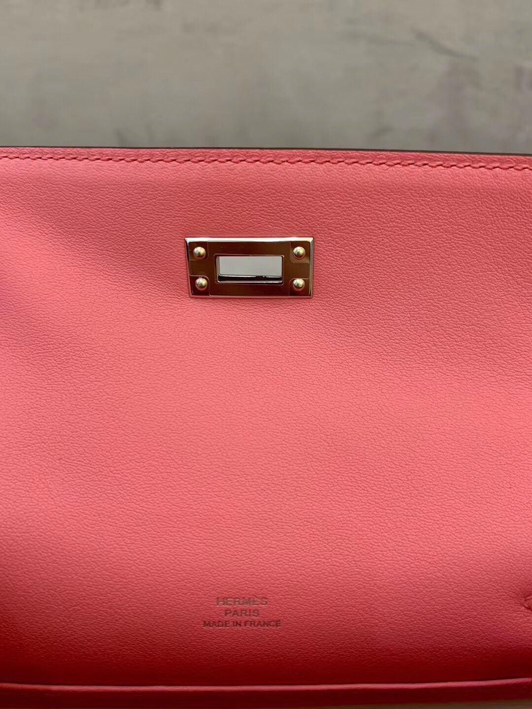 小愛款-Mini Kelly 1代 22cm swift  8W 唇膏粉 銀扣