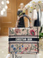 迪D家 Book Tote 刺繡字母粉花 小號26.5cm