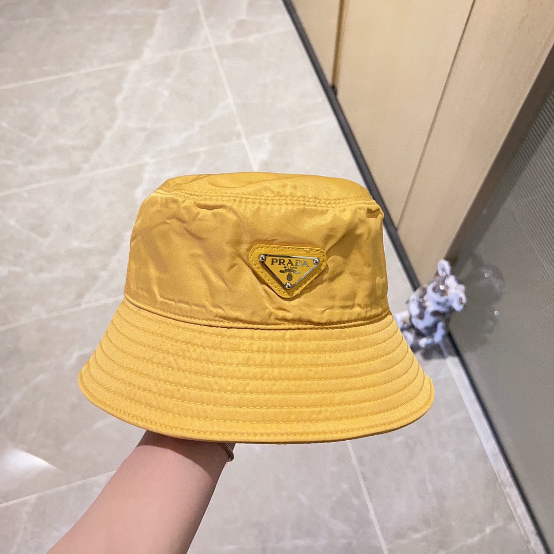 普P家-2023新款復古牛仔漁夫帽 黃色