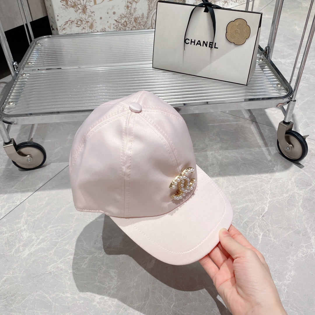 小香家-珍珠Logo棒球帽 粉色