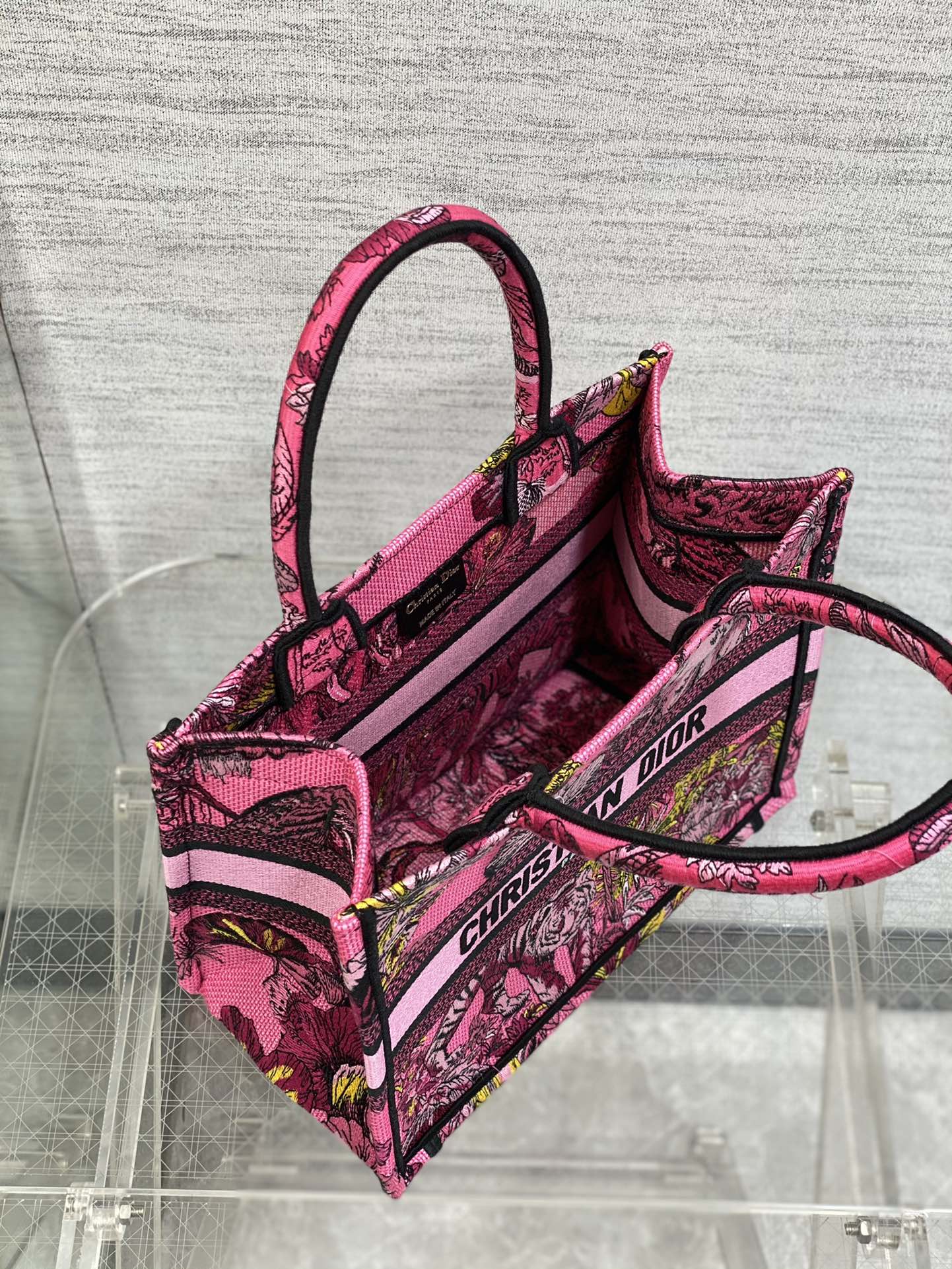 迪D家-Book Tote 2023春夏系列 動物園桃紅色 小號