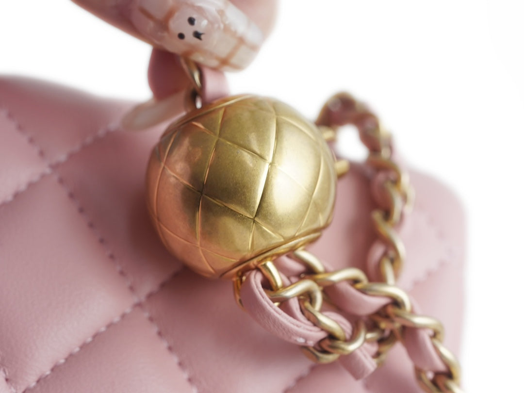 小香家_Chanel 23k 金球方胖子 粉色