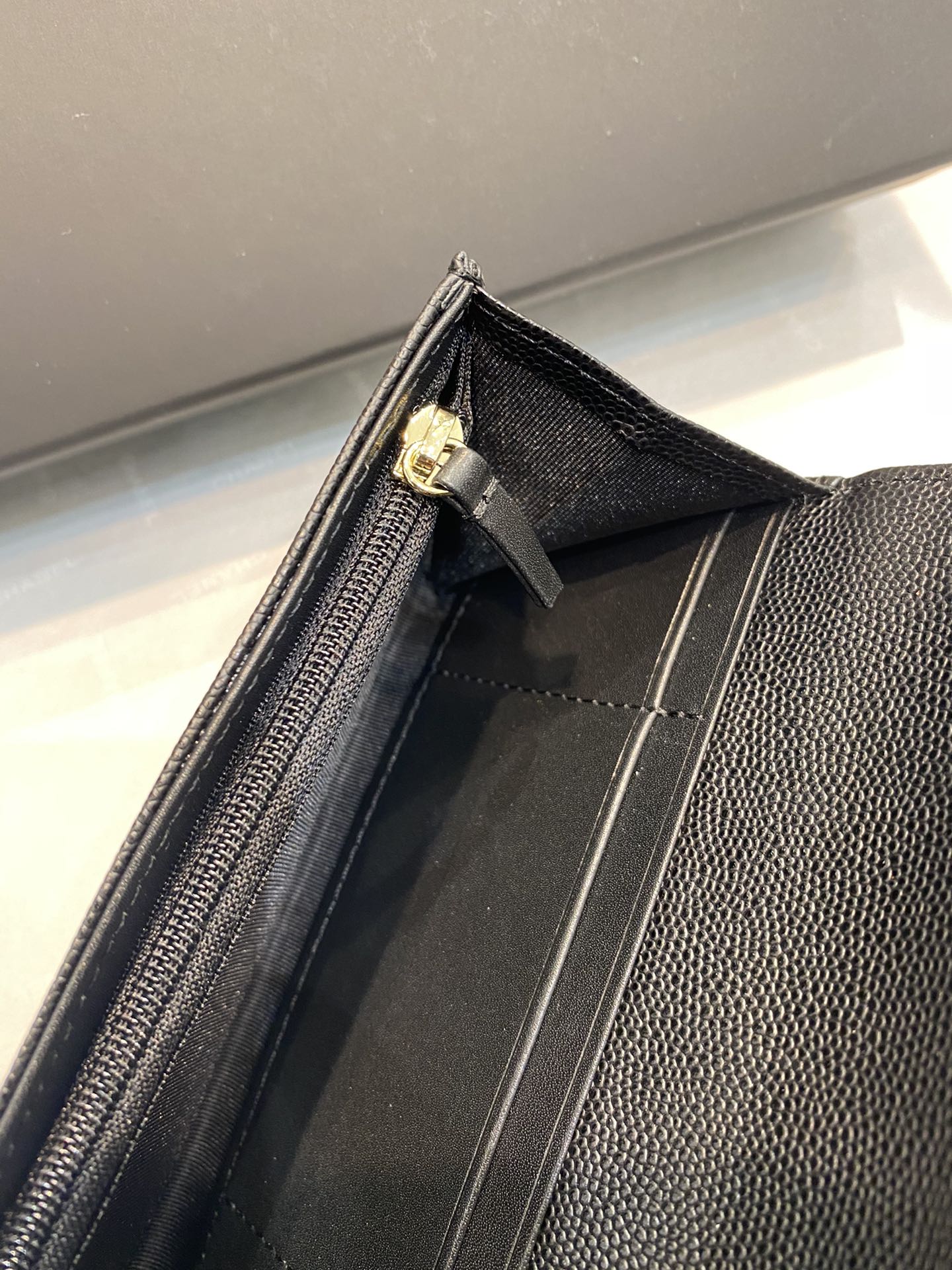 小香家-經典菱格荔枝皮翻蓋長夾 雙色C