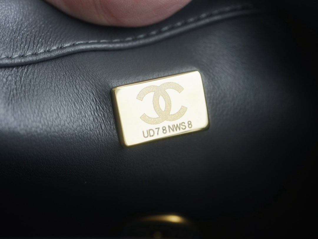小香家-Chanel 23k 金球方胖子 深灰色大號