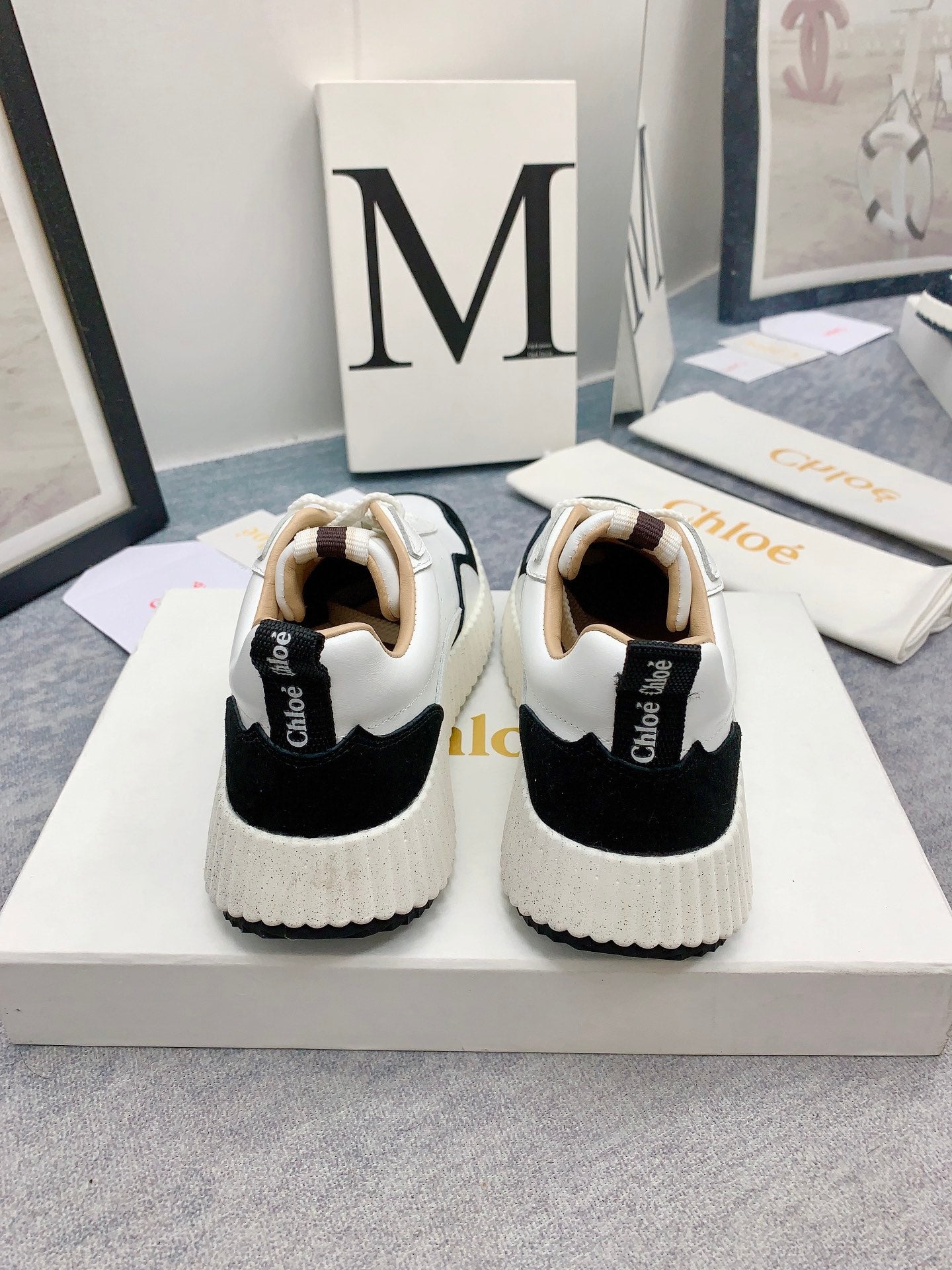 克羅C-Nama sneaker彩虹系列 運動鞋 白黑色