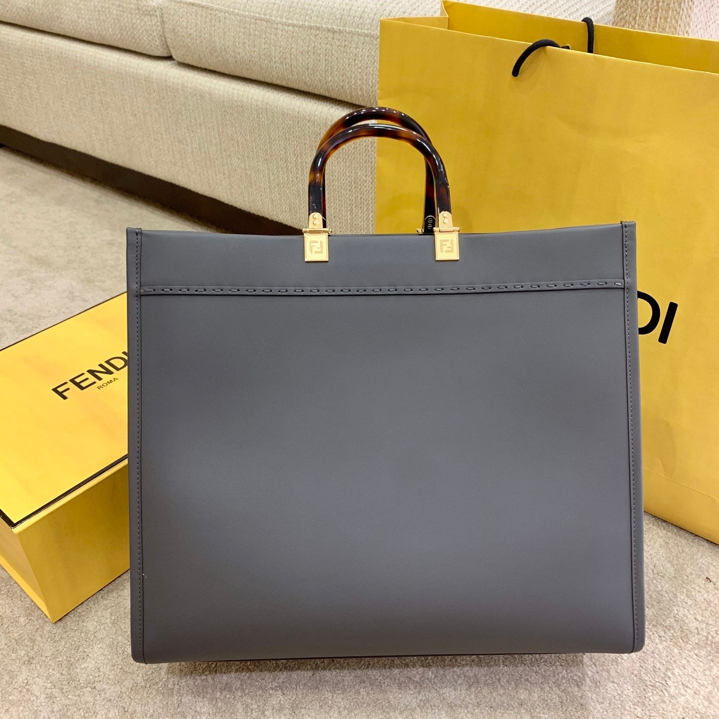 芬F家-Sunshine shopper TOTE 托特包 深灰色