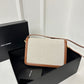 聖Y羅-BOX SAINT LAURENT 豆腐包 大號 棉麻米色