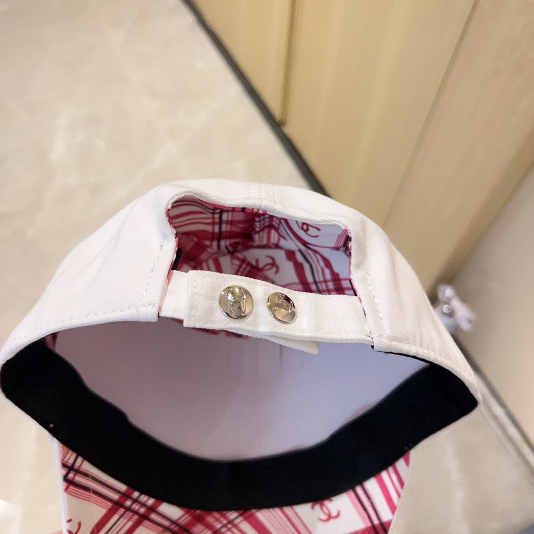 小香家-2023春夏新款 刺繡棒球帽 白色