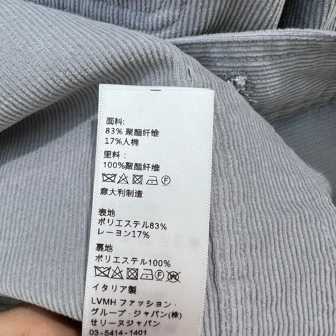 賽C家-2404 常規款休閒燈芯絨金扣長袖襯衫外套