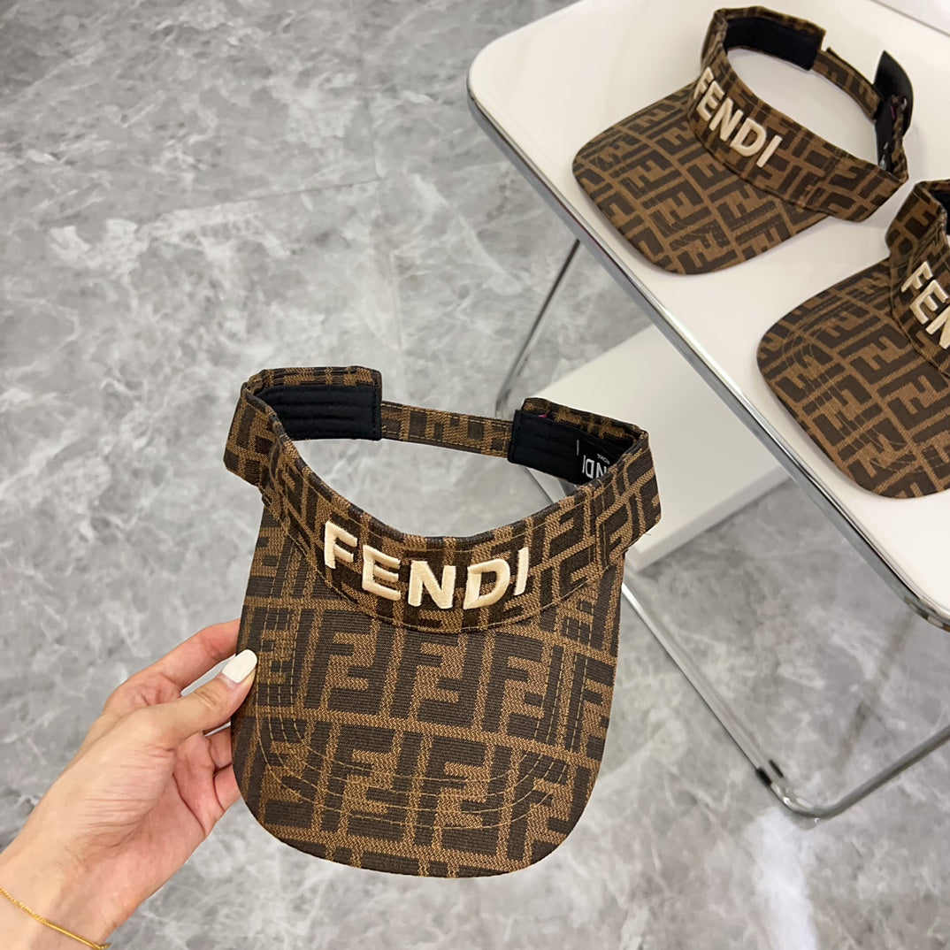 芬F家-2024夏季新款 刺繡遮陽帽