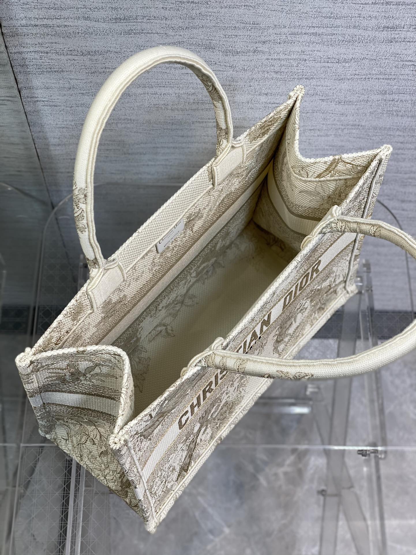 迪D家-BookTote 刺繡手袋 金絲喜鵲冬日花園系列 36x18x28cm