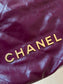 小香家-春夏系列 Chanel 22號手袋小號 紫紅色