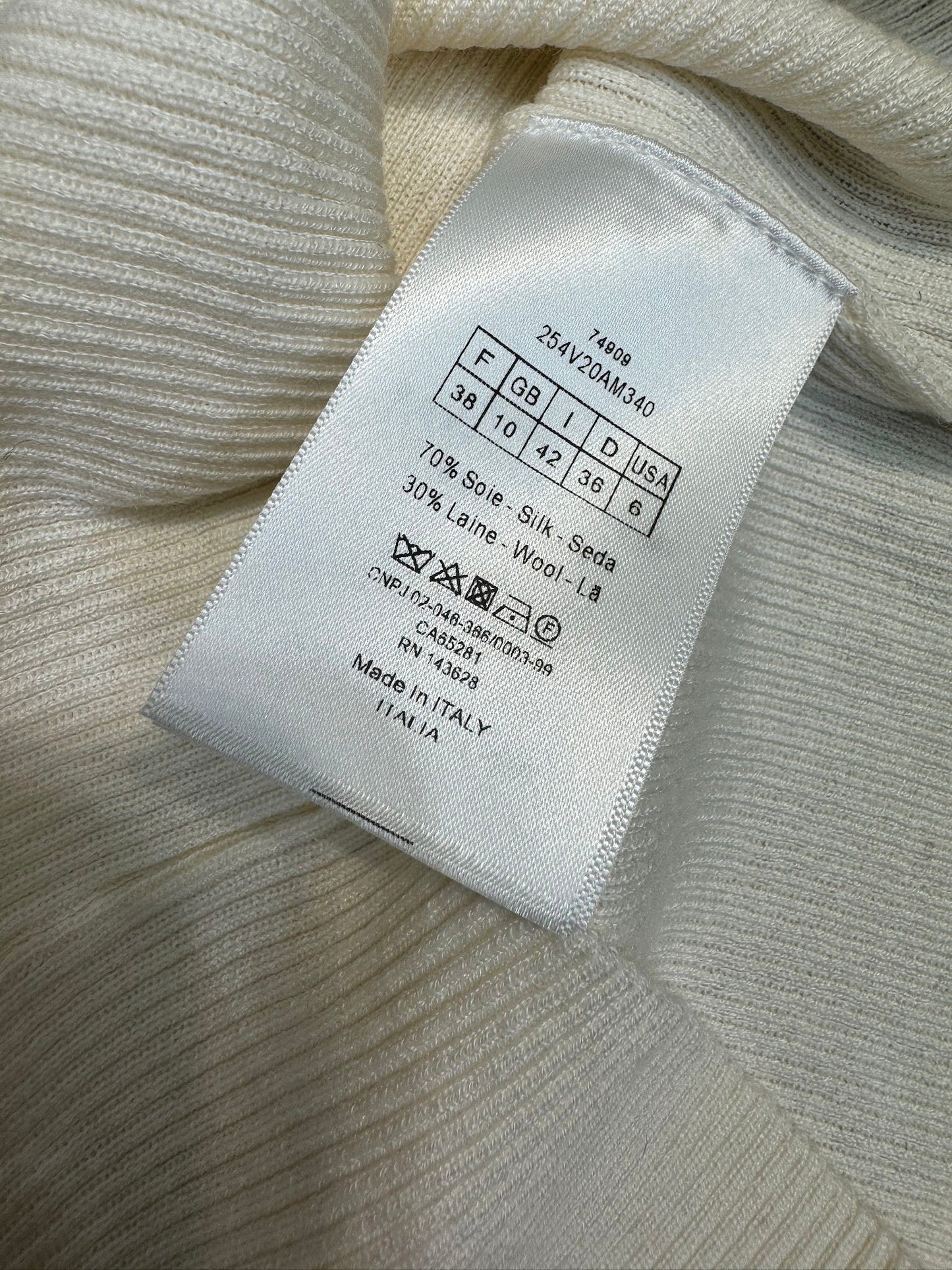 迪D家-2403 刺繡CD字母針織小背心 白色
