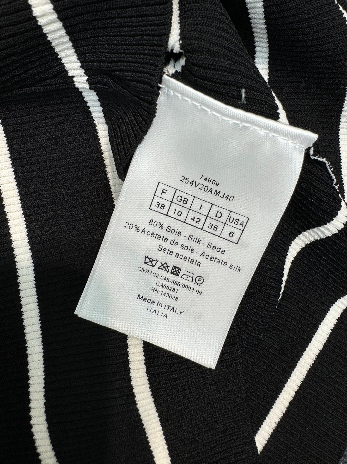 迪D家-2403 撞色條紋針織背心 黑色