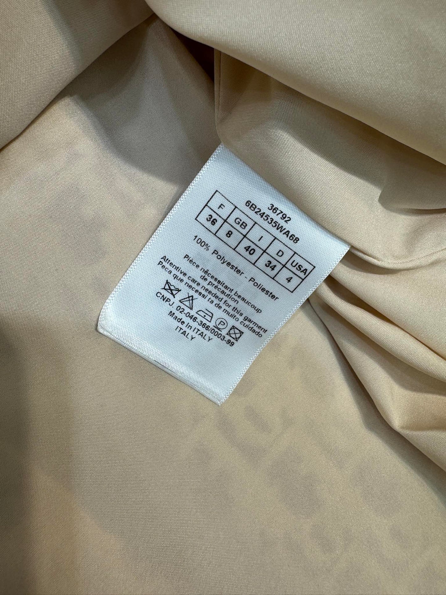 迪D家-2403 老花翻領字母連身裙 棕色