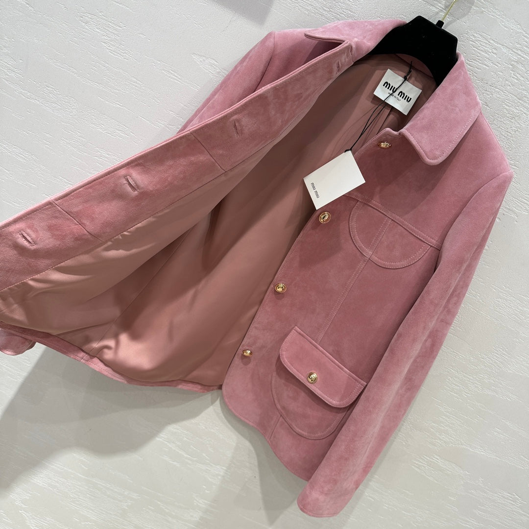 穆Ｍ家-2404 24早春新品時髦分子風氣質山羊絨面套裝