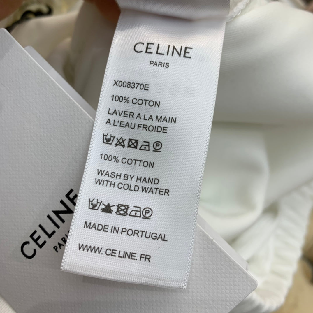 賽C家-2403 撞色織帶休閒褲 白色