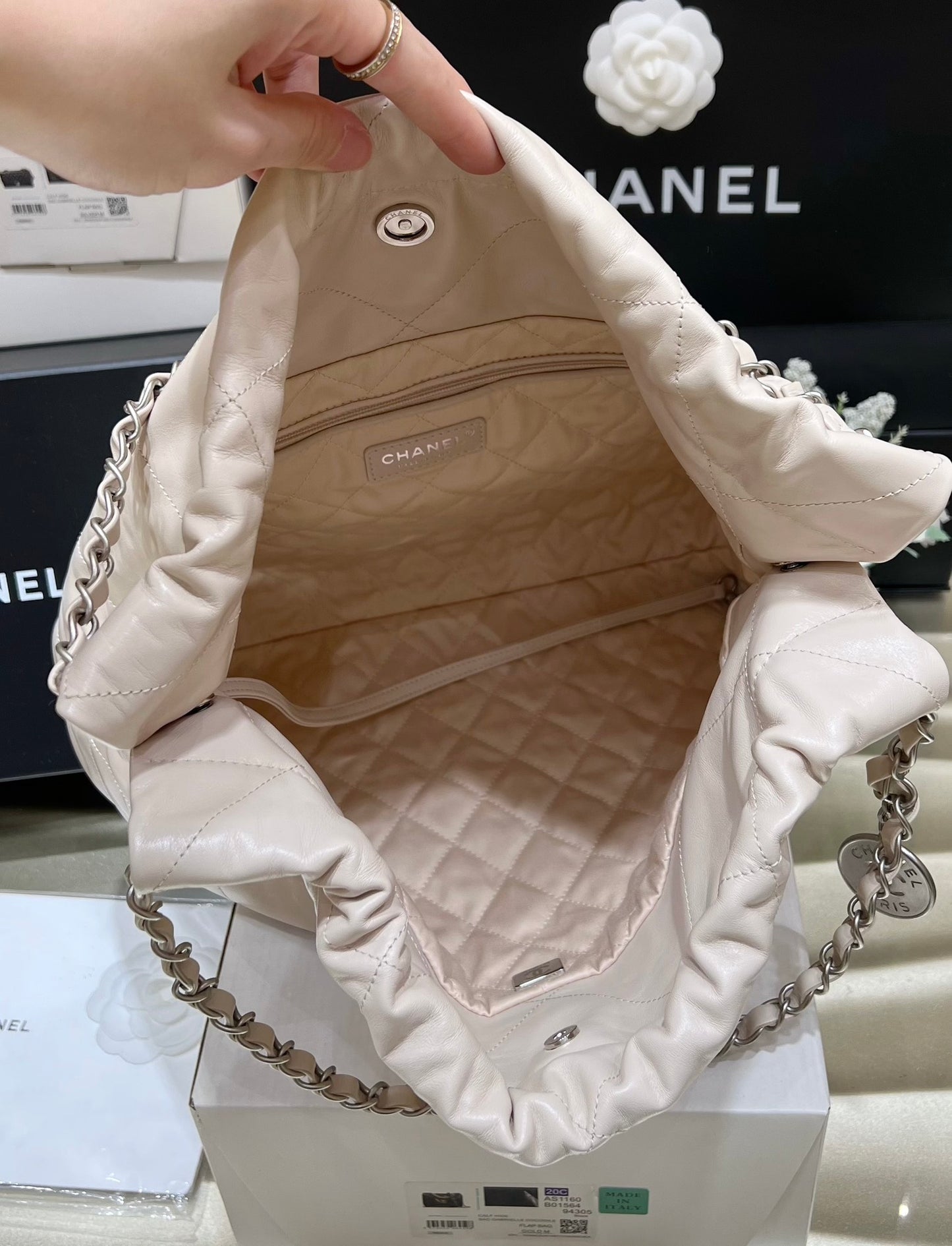 小香家-2023春夏新款 22BAG 小號 米白色