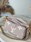 M80399 路L家-Multi Pochette Accessories 手袋 三合一包 杏色