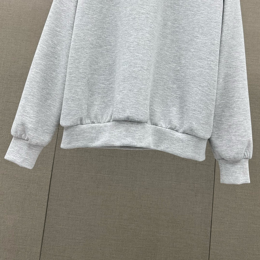 穆M家-2404 假兩件簡約風休閒套裝 灰色