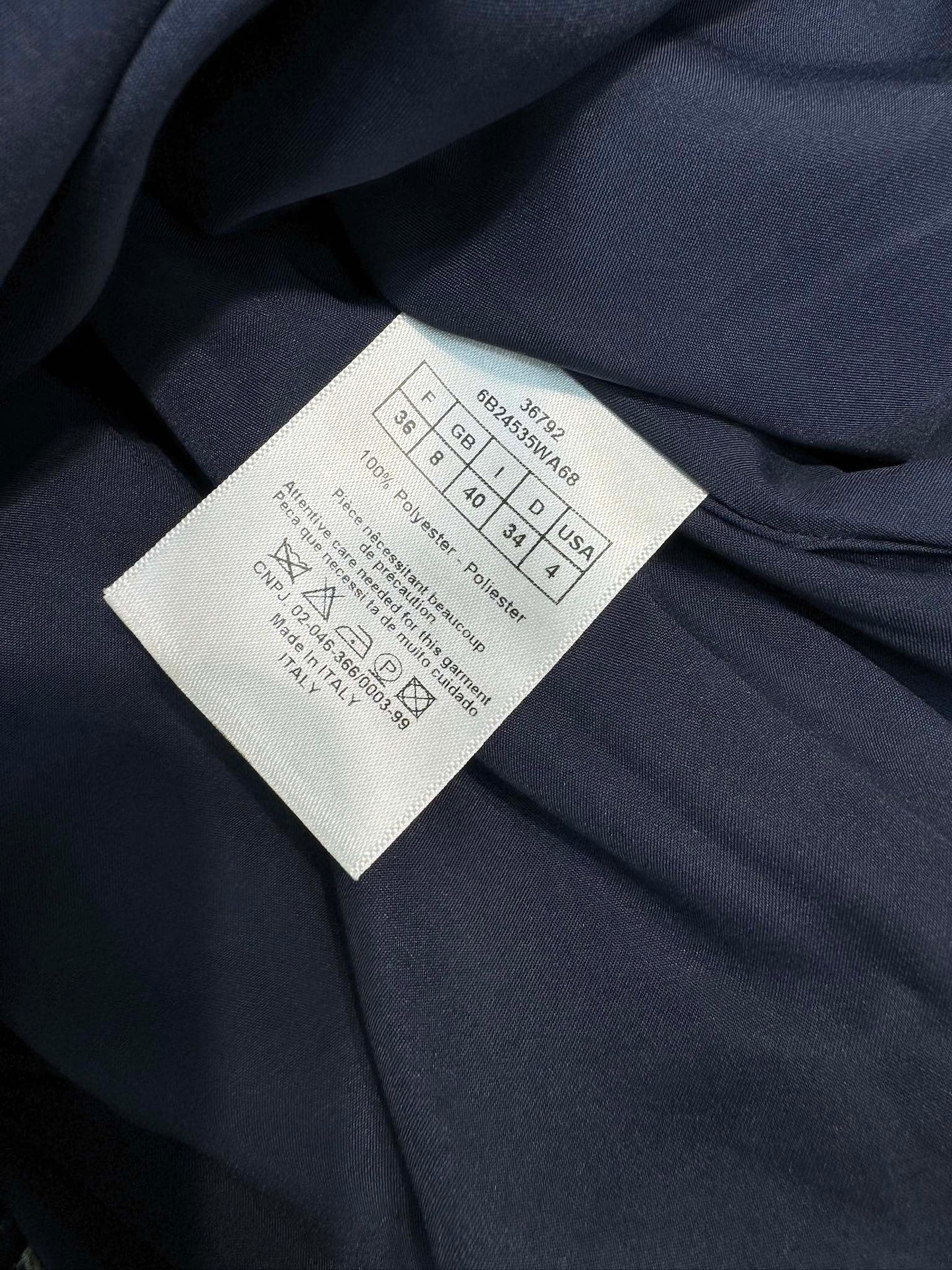 迪D家-2403 老花翻領字母連身裙 黑色