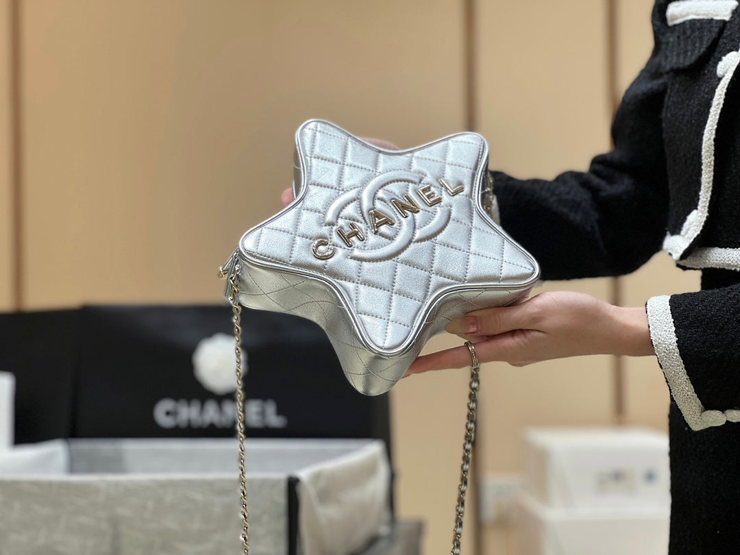 小香家-Chanel 24c 早春度假系列限量版 星星包 銀色