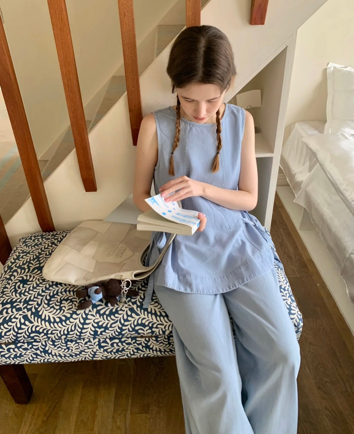 穆M家-520限定款 拼皮IVY托特包 上身圖