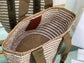 克羅C-Large Woody Basket 條紋咖啡色 大號