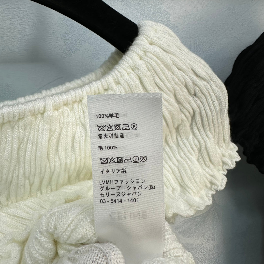賽C家-2404 24ss春夏新品一字肩針織衫 兩色