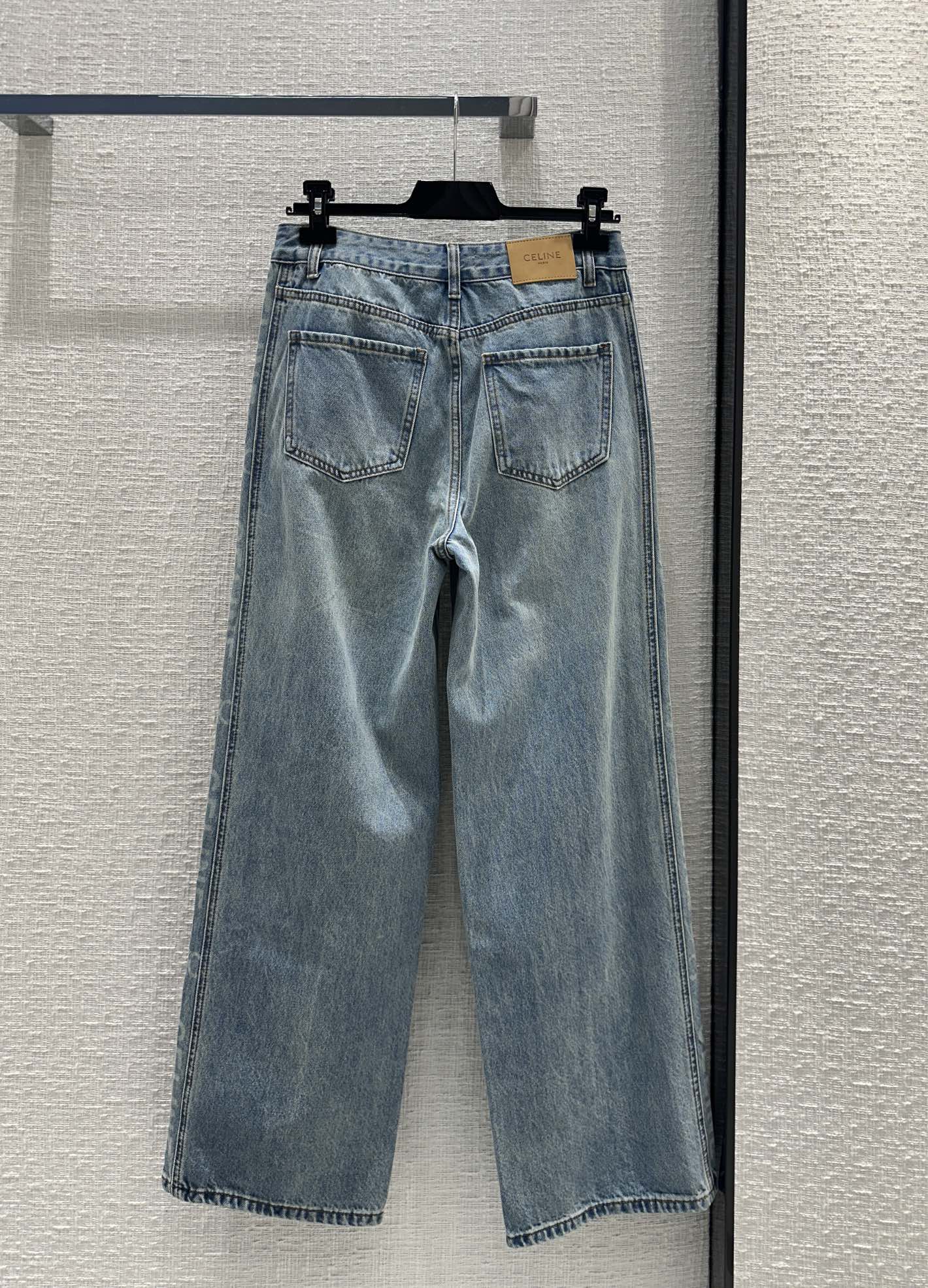 賽C家-2403 24早春新品側印直筒牛仔褲