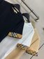 巴B家-2403 24早春新款經典格子繡馬TEE 棕色