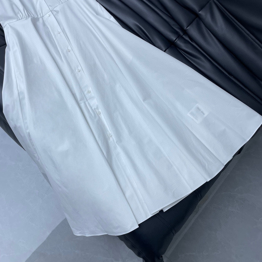 穆M家-2404 24新品上架海軍披肩背心長裙 淺藍