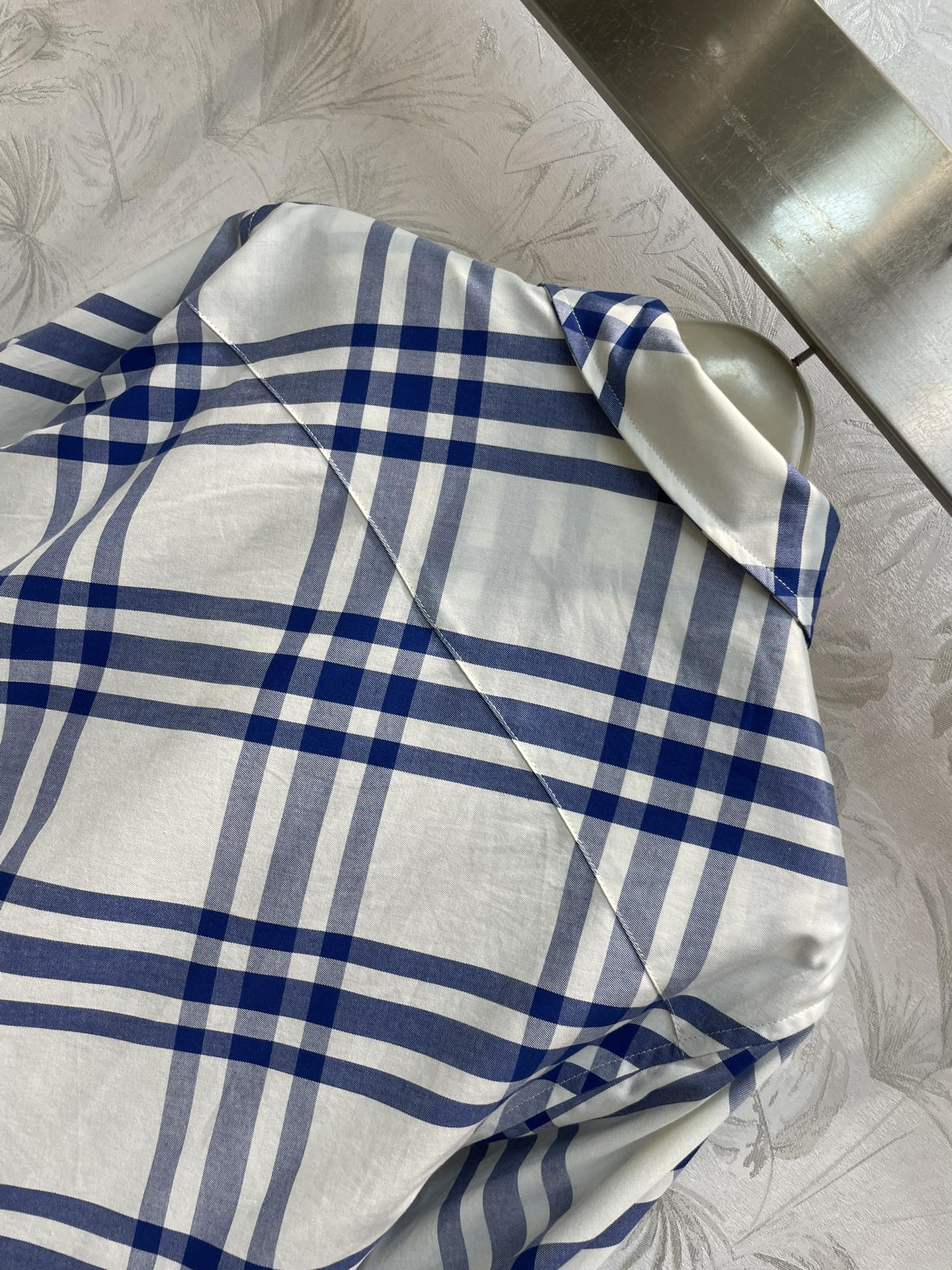 巴B家-2403 男友風經典藍格紋襯衫 男女同款 藍色