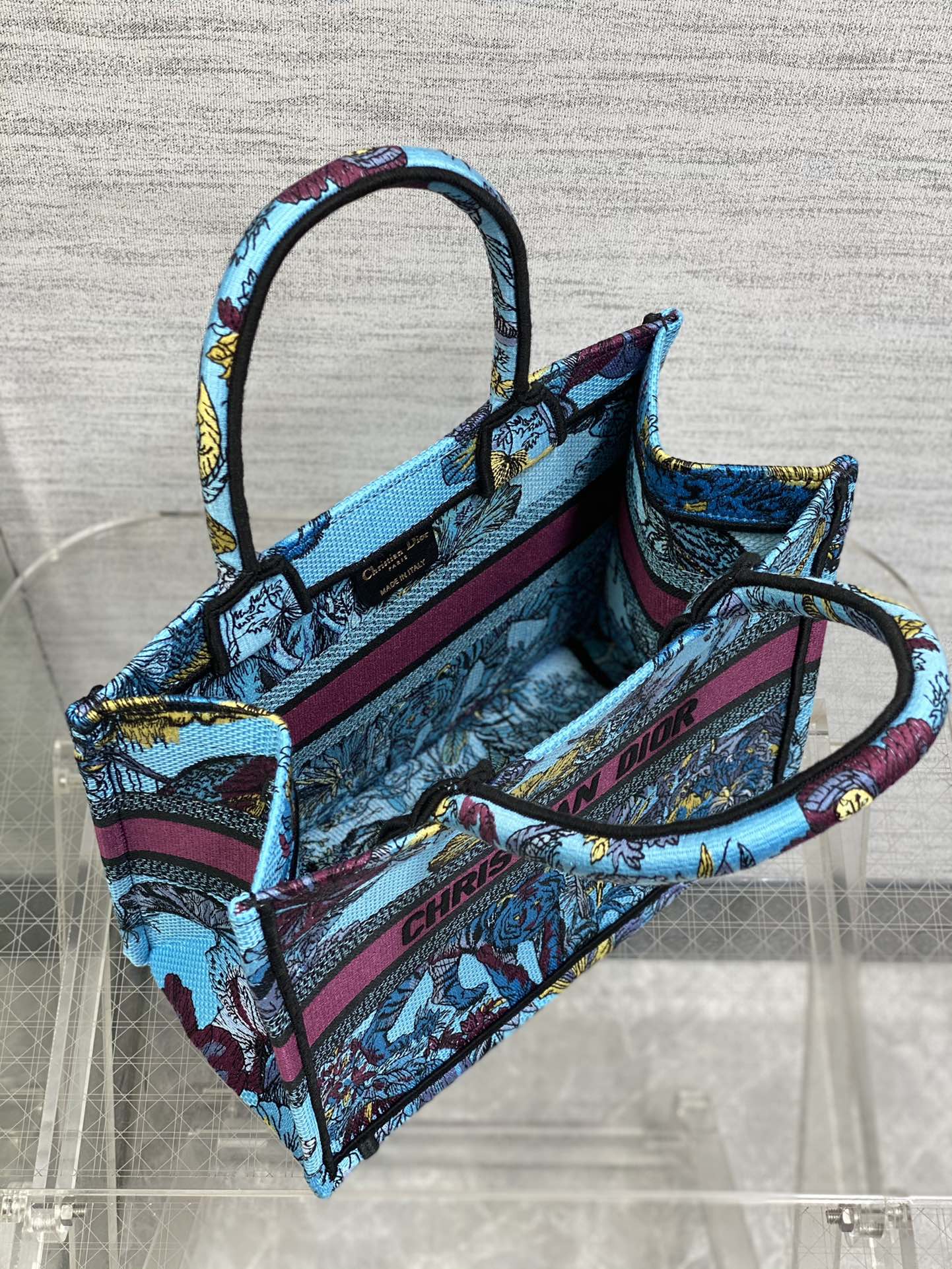 迪D家-Book Tote 2023春夏系列 動物園亮藍色 小號