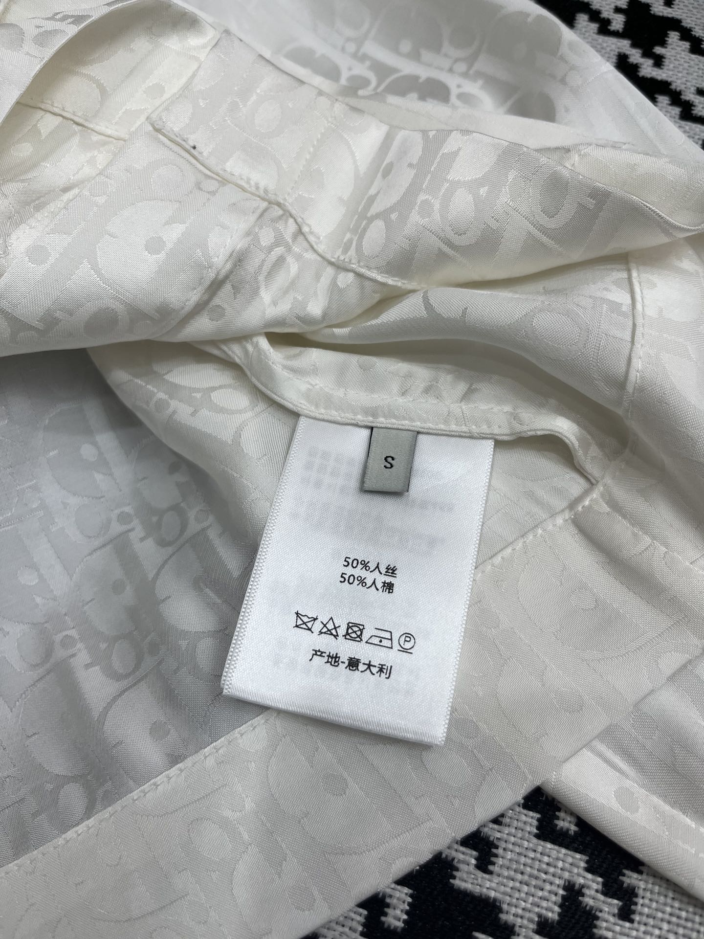 迪D家-2403 24SS春夏新款長袖襯衫 黑色