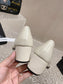 小香家-2023新款 羊皮粗跟單鞋 6CM 白色
