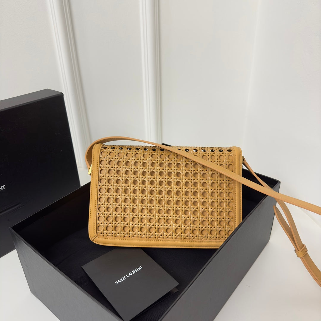 聖Y羅-BOX SAINT LAURENT 豆腐包 大號 編織款