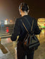 聖Y羅-Joe Backpack 絎縫雙肩包 黑色金扣 29CM