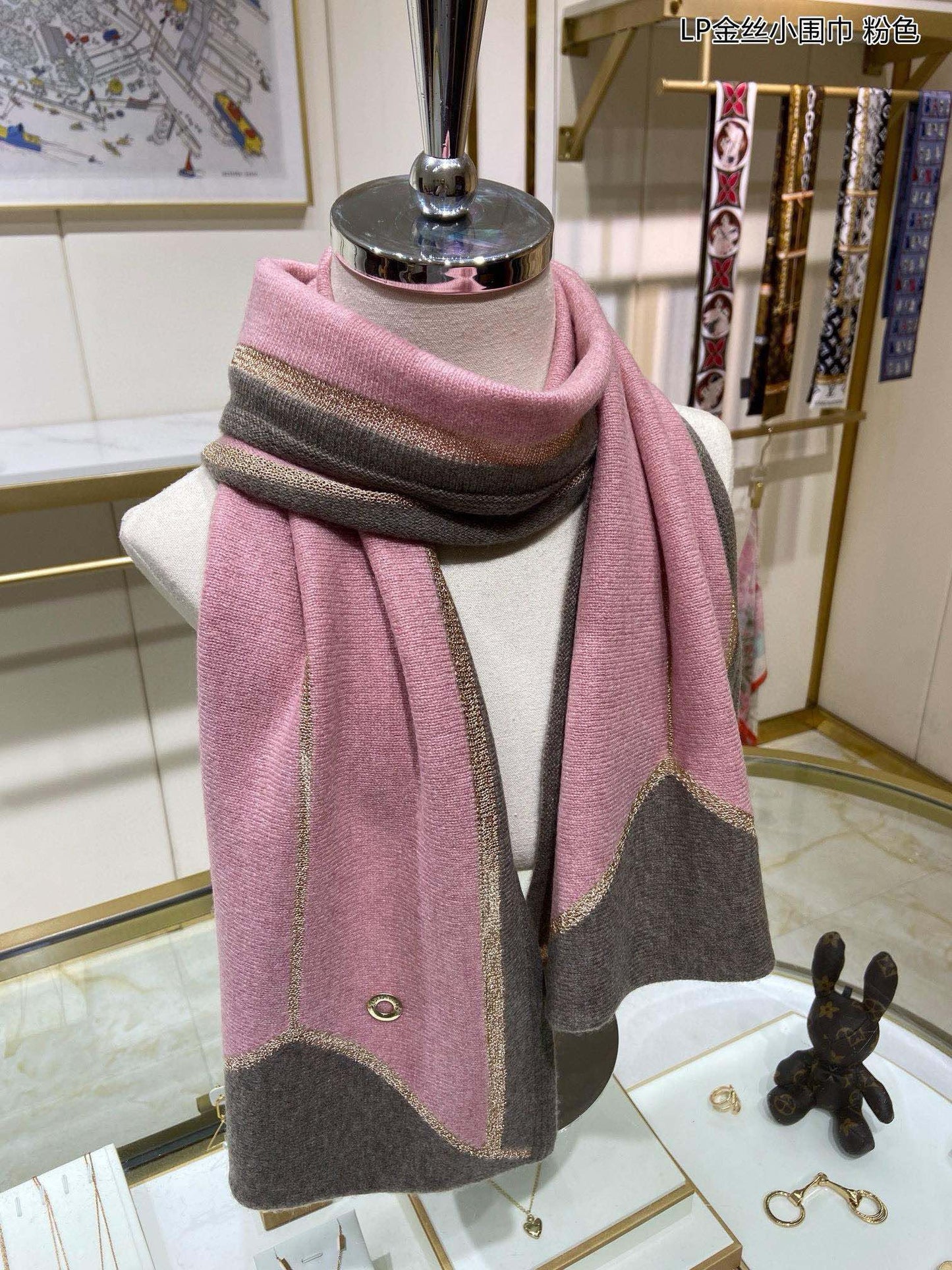L-Piana-2024金絲小圍巾 27*136