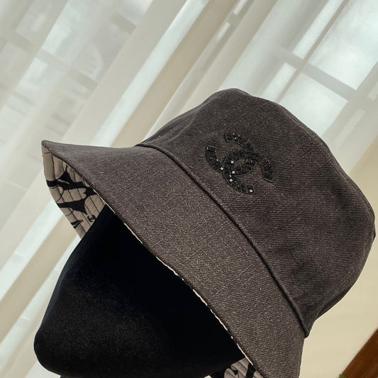 小香家-純手工珠片漁夫帽 黑色