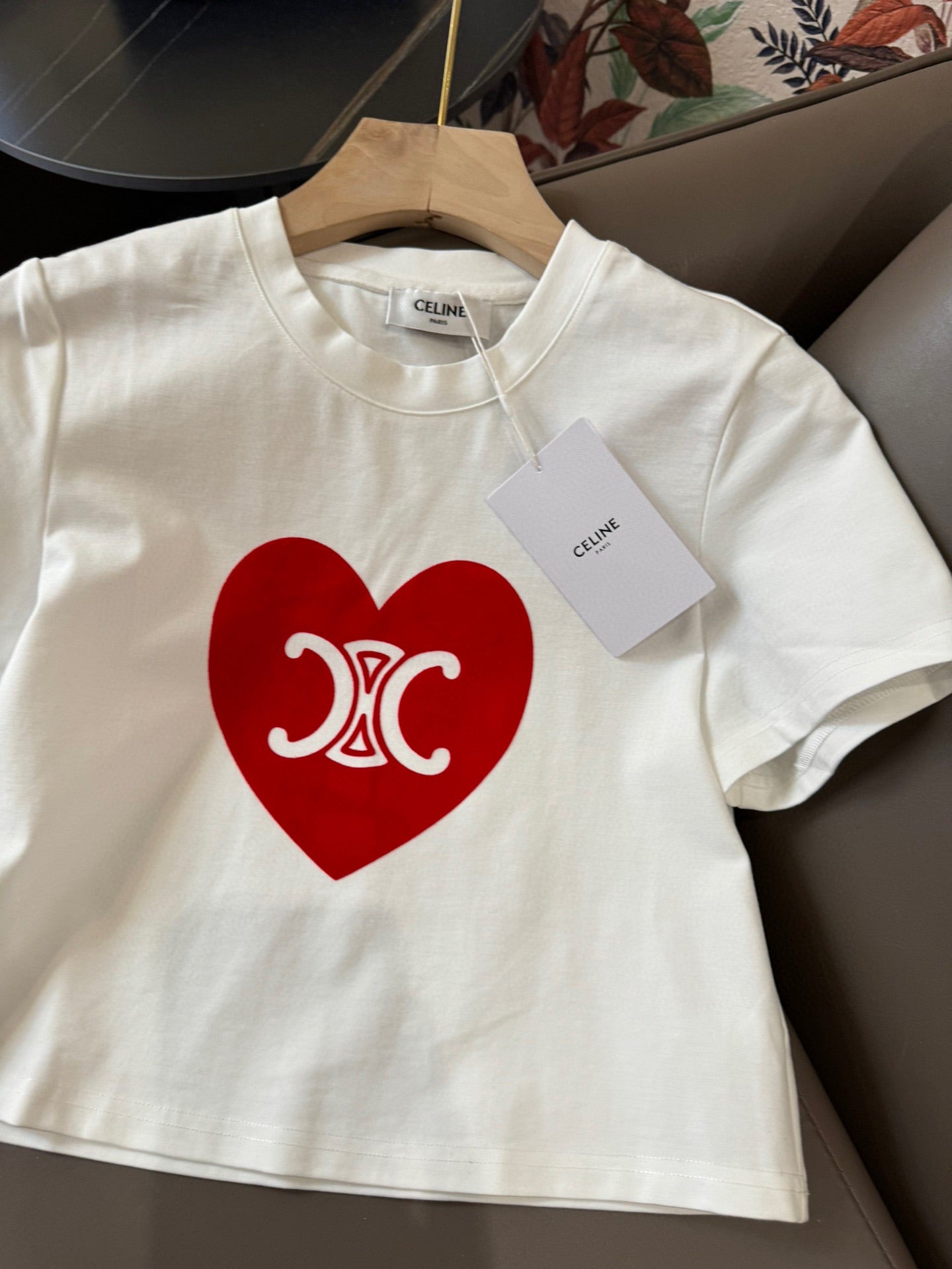 賽C家-2403 24SS新款愛心凱旋門印花套裝 白色